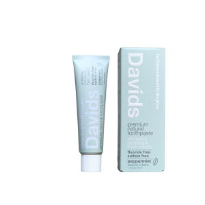Davids ホワイトニングトゥースペースト ペパーミント ミニ|| 歯磨き粉 オーガニック 自然派 オーラルケア 歯磨き ペパーミント ホワイトニング