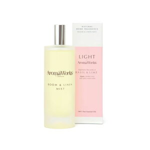 Aroma Works ルームミスト 100ml バジル&ライム|| アロマワークス アロマミスト ルームスプレー 合成香料不使用 天然香料 ナチュラル アロマ ギフト
