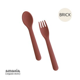 【12/10限定クーポン＆P10倍】cink カトラリーセット BRICK|| サンク ベビー キッズ カトラリー マット ギフト 出産祝い ベビーギフト シリコン フタル酸エステル フリー