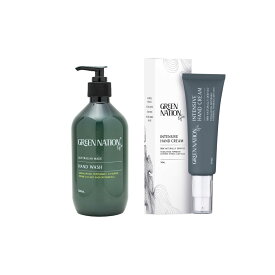 【スーパーSALE タイムセール】green nation life ハンドウォッシュ＆ハンドクリームセット ラベンダー＆タイムgreen nation life グリーンネーションライフ 自然由来成分 合成香料不使用 ナチュラル ギフト