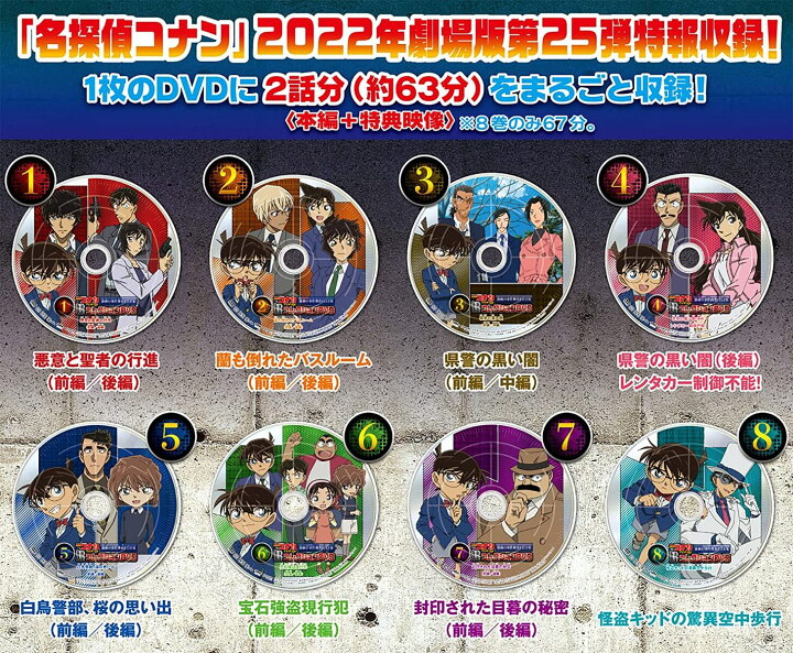 楽天市場】名探偵コナンTVアニメコレクションDVD 激動の事件捜査FILE集 