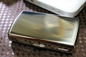 【PEARL】ブランドシガレットケース iQOS (アイコス）ヒートスティック専用 20本 シルバーサテン 銀色 アイコスケース 人気 電子たばこケース アウトドア レディース メンズ IQOS ケース イルマ 