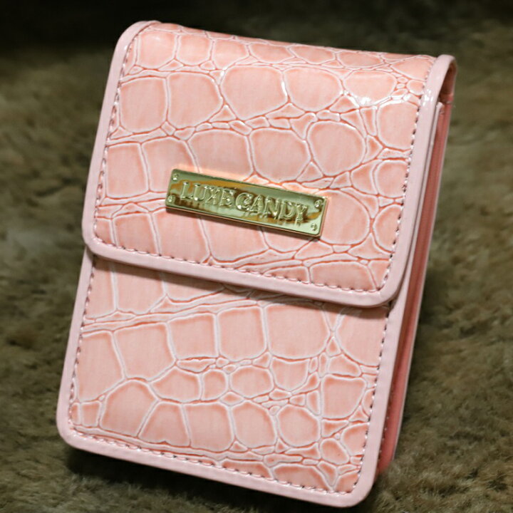 楽天市場 Luxe Candy ピンク シガレットケース 箱すっぽりタイプ クロコ柄 コーラル レディース 人気 ブランド シガレットポーチ 素敵な たばこポーチ おすすめ タバコケース おしゃれ 女性用 雑貨屋 Amaterasu