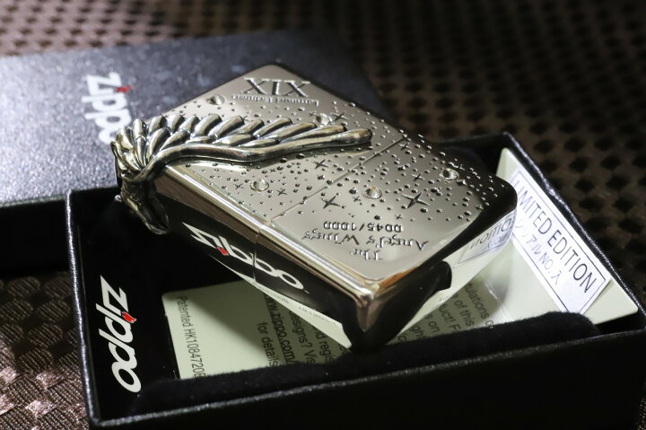 楽天市場】限定ZIPPO ジッポ エンジェルウイング 2019 シルバー 翼 羽 