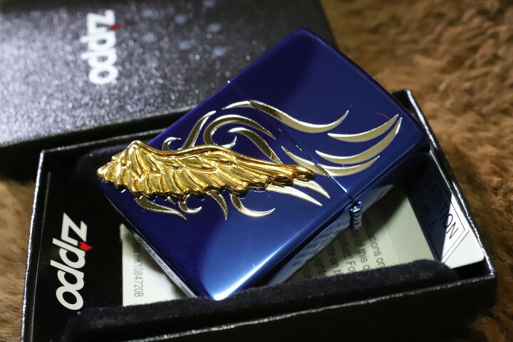 楽天市場】限定ZIPPO 2020年 限定 エンジェルウイング ブルー 1000個 