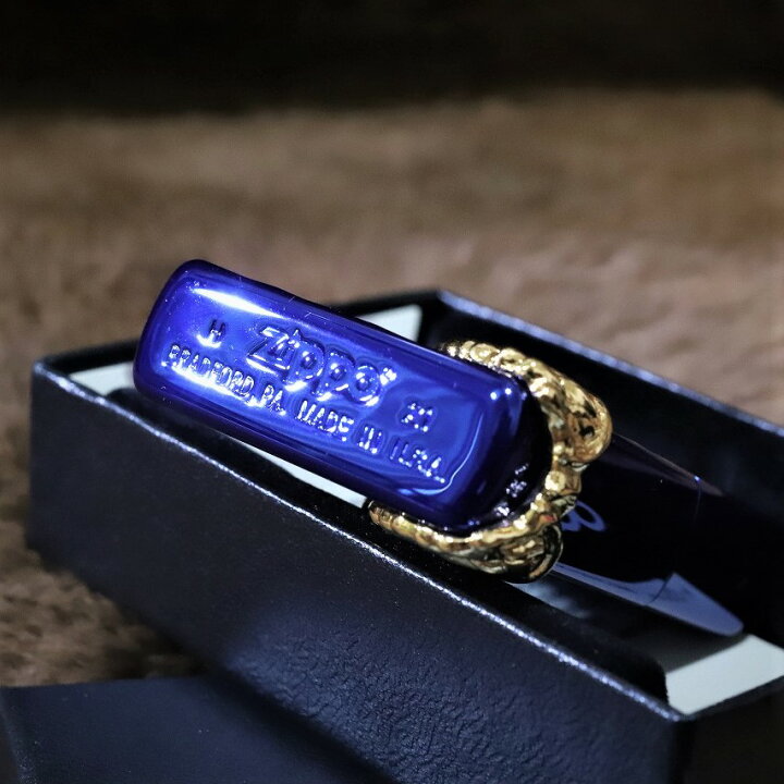 レア Zippo シルバーウィング ブルー - メルカリ｜ライターオイル