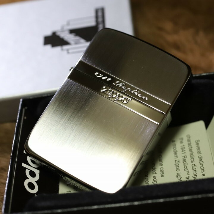 楽天市場】レプリカZIPPO 1941レプリカ ミラーライン ブラックサテン 
