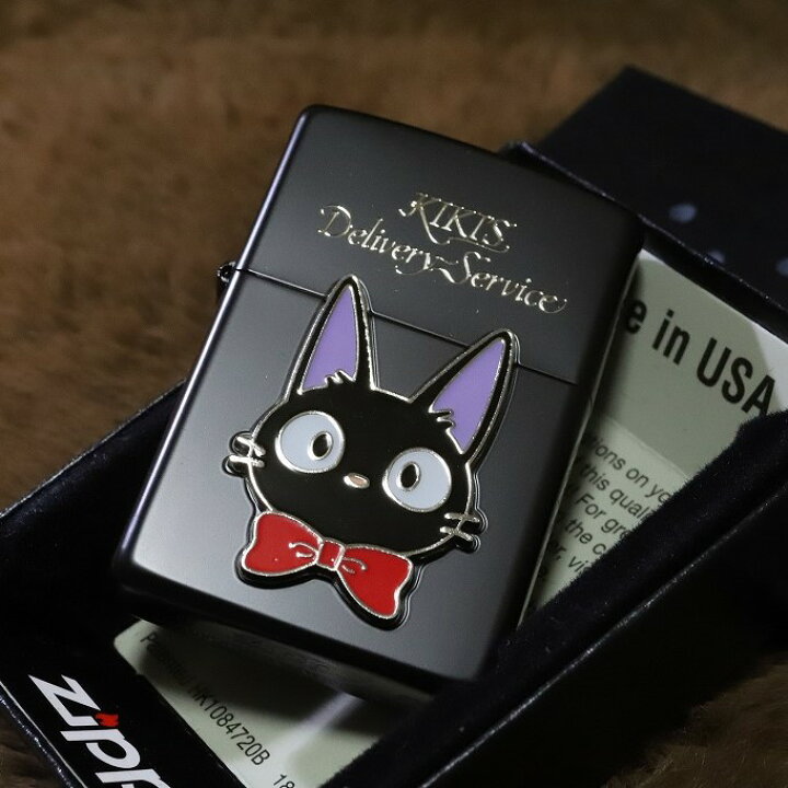 楽天市場】ジブリ ZIPPO 魔女の宅急便 ジジ ブラック 黒 ジブリジッポ 