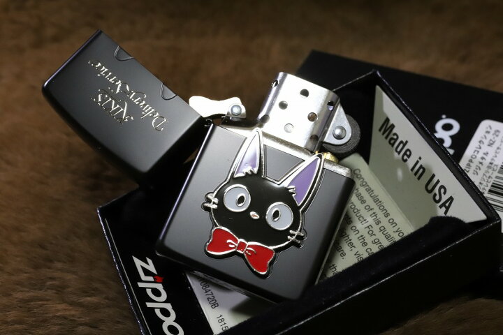 楽天市場】ジブリ ZIPPO 魔女の宅急便 ジジ ブラック 黒 ジブリジッポ 
