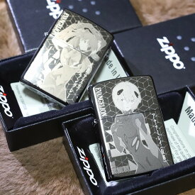 エヴァZIPPO 新劇エヴァンゲリオン 式波アスカ レイ セット ブラックチタン ジッポ 限定シリアルナンバー入り 人気 エヴァジッポ ジッポエヴァ オイルライター エヴァ新劇 エヴァグッズ