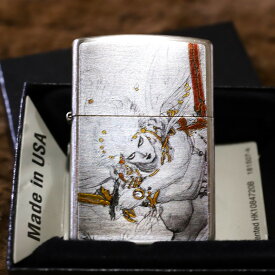 天野喜孝 ZIPPO FF3 ジッポライター ファイナルファンタジー3 シルバーいぶし フルカラー加工 綺麗なジッポ ジッポー ライター クラシック 人気 金 zippo プレゼント オイルライター デザイナージッポ 芸術ジッポ プレゼント Xmas