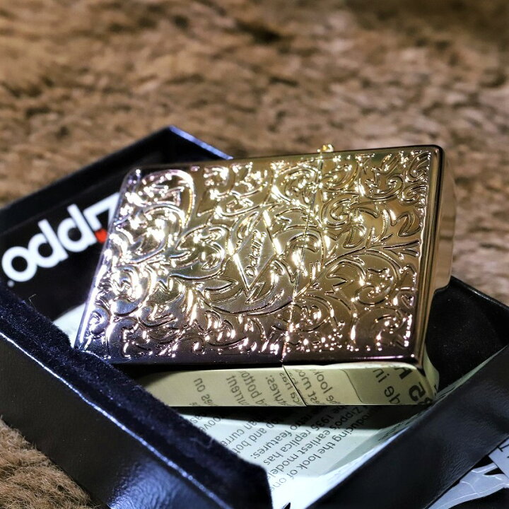 楽天市場】1935 レプリカ 両面アラベスク BS 真鍮古美 ZIPPO 四角い 