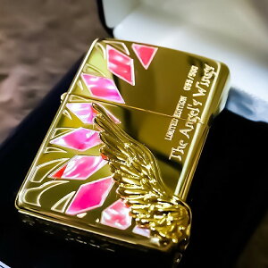Armor ZIPPO ���� �A�[�}�[ �G���W�F���E�C���O �S�[���h�����ʃV�F�����H���� �l�C �W�b�| ����zippo �N���V�b�N ARMOR ���A �v���[���g Angel Wing �A�[�}�[�W�b�|�[ ����������