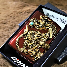 限定ZIPPO 限定ジッポ ドラゴンメタル レッド 龍 竜 赤 限定モデル 人気 プレゼント おしゃれ 送料無料 開運ジッポ レア メタドラ かっこいい 100個限定モデル