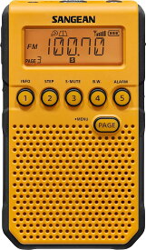 Sangean DT-800YL AM/FM/NOAA天気アラート充電式ポケットラジオ（イエロー）Weather Radios 気象情報ラジオ