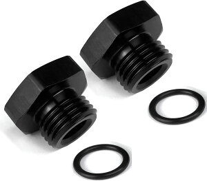 6AN �j�� O �����O �{�X �|�[�g �v���O �V�[�� �i�b�g �u���b�N �I�t �L���b�v �A���~�j�E���R���p��A�_�v�^�[�Z�p�v���O AN-06 ORB �u���b�N 2 �p�b�N Nut Block Off Cap Aluminum Fuel Fitting Adapter Hex Plugs