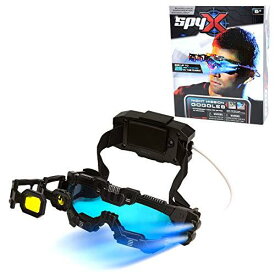 SpyX / ナイト ミッション ゴーグル スパイ キッズ ゴーグル おもちゃ + LED ライト ビーム + フリップ アウト 調節可能なスパイのレンズ/ガラス/Eyewearのおもちゃ 暗闇 秘密工作員 スパイ道具