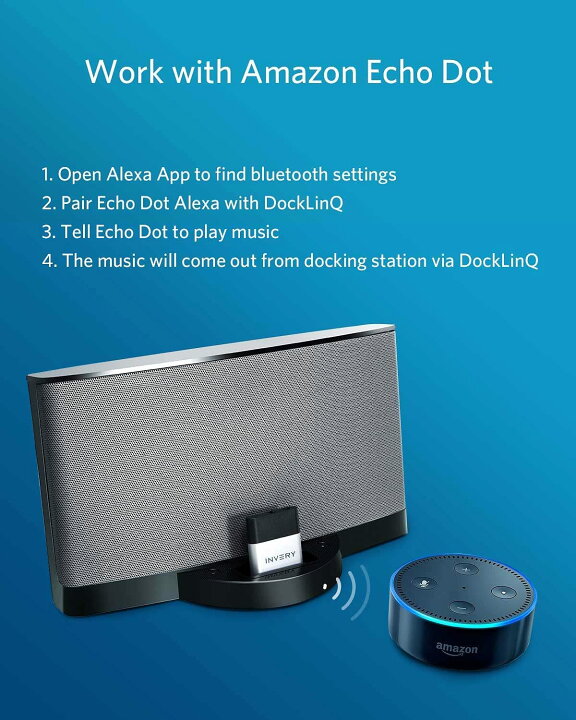DockLinQ Pro Bluetooth 5.0 Bose Sounddock および 30 iPod Music 平行輸入 ...