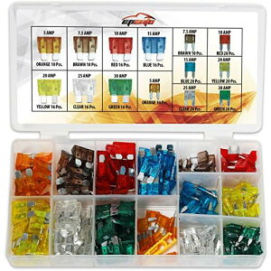 220 s[X EPAuto Assorts Car Truck Mini & Standard Blade Fuse Set (5/7.5/10 / 15/20 / 25/30 AMP)gbN~jWu[hq[YZbg ԗpq[Y ԗpu[hq[YZbg 220 ~j