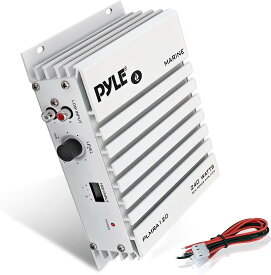 Pyle Hydra マリンアンプ アップグレードされたEliteシリーズ 240ワット 4チャンネル オーディオアンプ 防水 4～8オーム インピーダンス GAIN レベル コントロール RCA ステレオ入力および LED インジケーター PLMRA120