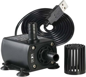 Decdeal H20632-NQC6TX EH[^[|v   ʒ@\ & USBC^[tF[Xt DC 5V 4.8W 300L/H tg300cm hp|v ubN tB^[t