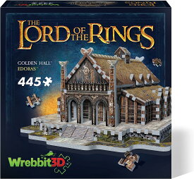 Wrebbit3D ロードオブザリング Lord of The Rings ゴールデンホール エドラス 3D ジグソーパズル 3-D パズル ティーンと大人 445 ジグソーパズルのピース ロードオブザリングファン 3-D Puzzles