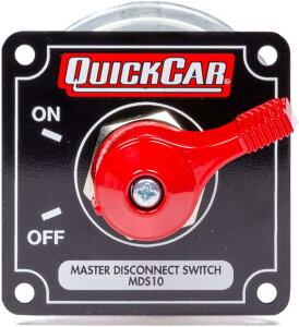 QuickCar Racing Products 55-010 �n���h���o�b�e���[�}�X�^�[�ؒf�X�C�b�` ���b�h ���F���t���p�l���t�� ����2-1/2�C���` x ��2-1/2�C���` �o�b�e���[�X�C�b�`