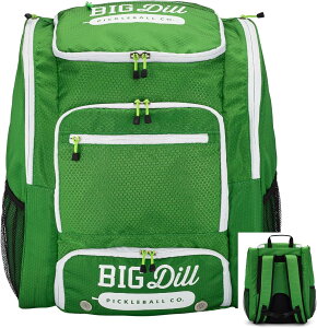 Big Dill Pickleball �s�b�N���o�b�N �s�b�N���{�[�� �o�b�N�p�b�N 8�ȏ���[�\ �s�b�N���{�[���p�h��&�s�b�N���{�[���A�N�Z�T���[�p �V���[�Y�R���p�[�g�����g�t�� ��^�s�b�N���{�[���o�b