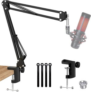 SUNMON QuadCast u[A[ }CNA[ HyperX QuadCast SoloCast Blue Yeti Fifine AM8 قƂǂ̃}CNp}CNA[ 3/8C` - 5/8C`A_v^[t }CNX^hfXN