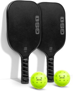 GoSports GS1 �s�b�N���{�[�� �p�h�� USAPA���F �O���X�t�@�C�o�[ �s�b�N���{�[�� �p�h�� �V���O�� 2�p�b�N �y�� �O���X�t�@�C�o�[�� �s�b�N���{�[�����P�b�g ���S�ҁ`�㋉�ґΉ� �s�b�N���{�[��