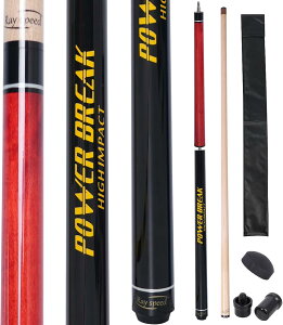 Ray speed 23オンス ヘビーヒッター ジャンプブレイクキュー 3ピース ジャンプ/ブレイク プールキュースティック ブレイクジャンプキュー プールスティック ビリヤード レッド