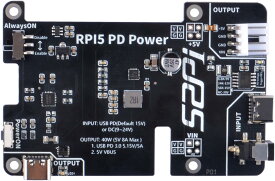 GeeekPi PD Power Expansion Board for Raspberry Pi 5 8GB 4GB Raspberry Pi 5用 PD電源拡張ボード GeeekPi 常時電源スイッチ 自動起動 手動電源制御機能 Pi 5を安定駆動 PD給電＋自動起動＆常時ONスイッチ搭載 電源管理拡張ボード 最大40W パワーボード