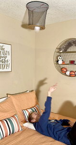 CEILING SPORT シーリングストライク 室内用イージーキャッチ天井ベースボール 子供向けおもちゃ・トレーニング器具 柔らかいバックボード/ネット/ミットとミニプラッシュベースボール2個