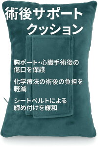 rainbowstar 化学療法枕 術後チェストポートペースメーカー 回復サポートパッド シートベルト用 グリーン シートベルトパッド シートベルト枕 胸部術後 クッション シートベルト クッション