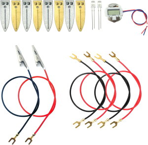 EUDAX DIỶƂ̋̂ wZ̉Ȋw̃vWFNg ̂߂̓dqv RGB LEDtĂ t[cdr Ȋw̃Lbg Fruit Battery Science Experiment Kit with Electronic Clock and RGB LED f