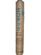 粘着層付　改質アスファルトルーフィング　エコタック　厚み1．0mm　1m幅　16m巻　約16kg　七王工業株式…