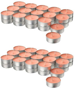 IKEA(イケア) ASPSKOG アスプスコグ アロマティーライトキャンドル60個(30個×2) - スパイスパンプキン/オレンジ※日時時間指定不可の商品です 詳しくは商品説明にて