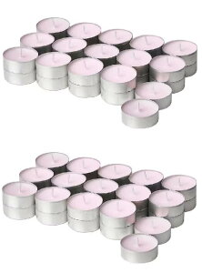 IKEA(イケア) LUGNARE/ルグナレ:アロマティーライトキャンドル3.8 cm 60個セット ジャスミン/ピンク※日時時間指定不可の商品です 詳しくは商品説明にて