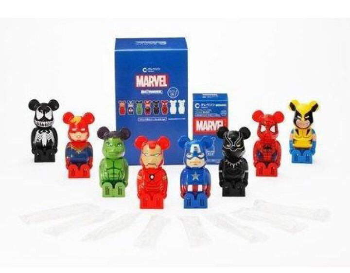 楽天市場】BE@RBRICK 大幸薬品 クレベリン × ベアブリック マーベル 1 