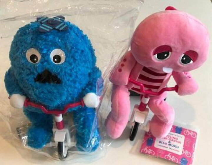 楽天市場 ガチャピン 動く自転車にのったぬいぐるみ ガチャピンとムック セット ａｍａｘ 楽天市場店