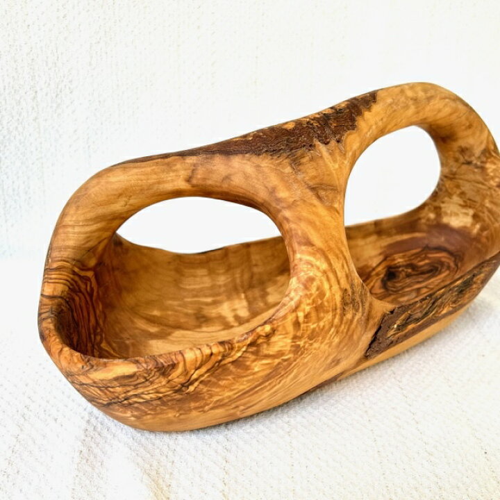 超特大 オリーブの木 バスケット芸術品 永遠の約束 特大 約37cm 毛深い