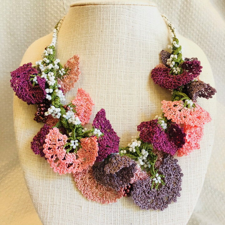 楽天市場】オヤ刺繍 チョーカー96 使用時長さ約50cm トルコの伝統手芸 