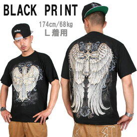 【★あす楽対応★】BLACK PRINT / ブラックプリント Tシャツ 【ゴールド ウィング】AMAZING・アメージング 411 フォーダブワン ソウルジャパン SOULJAPAN 雑誌掲載 メンズ ファッション 服 HIPHOP B系 B BOY DANCE ダンス 衣装