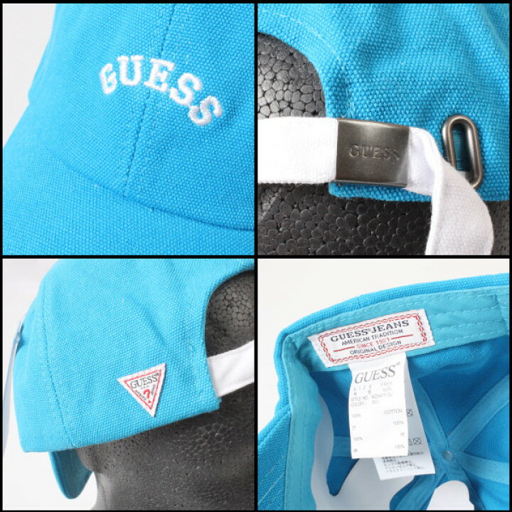 楽天市場】ゲス ローキャップ【ブルー x ホワイト】GUESS CAP ロング 