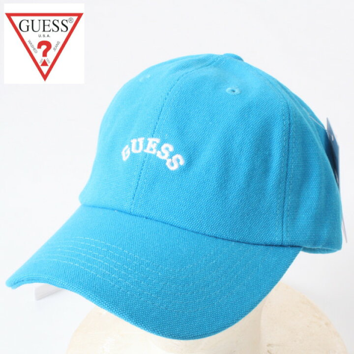楽天市場】ゲス ローキャップ【ブルー x ホワイト】GUESS CAP ロング 