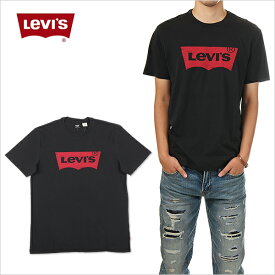 リーバイス ロゴ Tシャツ 半袖 メンズ レディース 大きいサイズ LOGO LEVI'S LEVIS 【ブラック 黒】 B系 ストリート系 ヒップホップ ダンス 衣装 ブランド ファッション AMAZING アメージング バッドウイング バットウイング