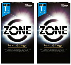 ジェクス ZONE ゾーン Lサイズ 6個入 2点セット コンドーム 避妊具 スキン ゴム MB-A