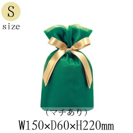 巾着バッグ NOBLE ノーブル オーガンジー Sサイズ 1枚入 グリーン TD018 ラッピング レター ギフト プレゼント MB-B
