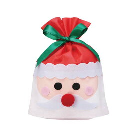 クリスマス ラッピング 巾着バッグ サンタ Sサイズ 1枚 ラッピング レター ギフト プレゼント MB-B