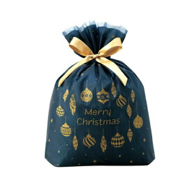 クリスマス ラッピング 巾着バッグ スパークルオーナメント Lサイズ 1枚入 ラッピング レター ギフト プレゼント MB-B